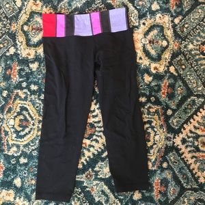 Lululemon yoga pants crop Capri size 6